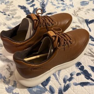Johnston & Murphy Brown Leather Sneakers